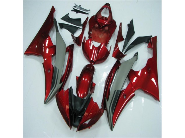 08-16 Rot Grau YZF R6 Motorrad Verkleidung