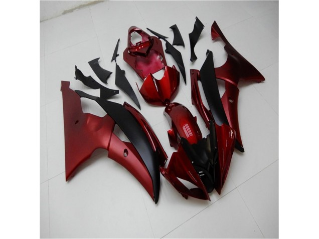08-16 Rot Schwarz YZF R6 Motorrad Verkleidung 08-16 Rot Schwarz YZF R6 Motorrad Verkleidung
