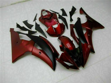 08-16 Rot Schwarz YZF R6 Motorrad Verkleidungen