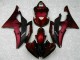 08-16 Rot Schwarz YZF R6 Motorrad Vollverkleidung