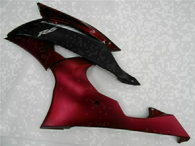 08-16 Rot Schwarz YZF R6 Motorrad Vollverkleidung