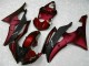 08-16 Rot Schwarz YZF R6 Motorrad Vollverkleidung