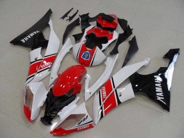08-16 Rot Weiß Schwarz YZF R6 Motorrad Verkleidung Komplett Sets 08-16 Rot Weiß Schwarz YZF R6 Motorrad Verkleidung Komplett Sets