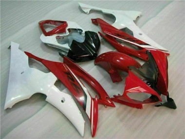 08-16 Rot Weiß YZF R6 Motorrad Verkleidung
