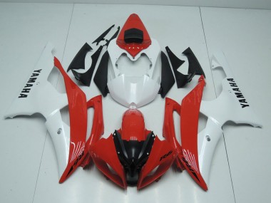08-16 Rot und Perlweiß YZF R6 Motorrad Verkleidung