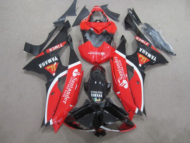 08-16 Schwarz Rot Weiß SantUnder YZF R6 Motorrad Verkleidung 08-16 Schwarz Rot Weiß SantUnder YZF R6 Motorrad Verkleidung