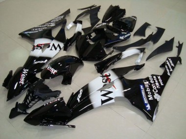 08-16 Schwarz West YZF R6 Motorrad Verkleidung