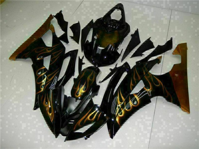 08-16 Schwarz YZF R6 Motorrad Verkleidung & Plastik 08-16 Schwarz YZF R6 Motorrad Verkleidung & Plastik