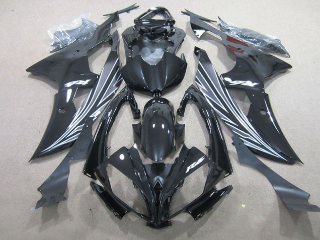 08-16 Schwarz YZF R6 Motorrad Verkleidungen & Plastik