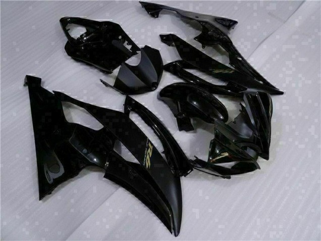 08-16 Schwarz YZF R6 Motorrad Vollverkleidung & Plastik