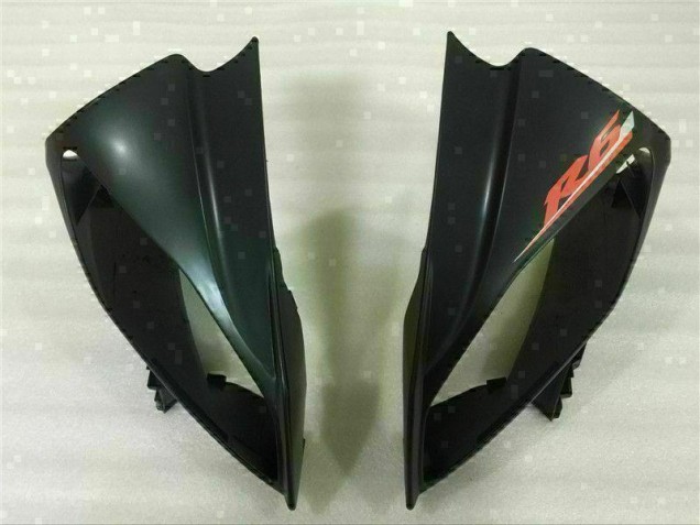 08-16 Schwarz YZF R6 Motorradverkleidung Plastik Kits