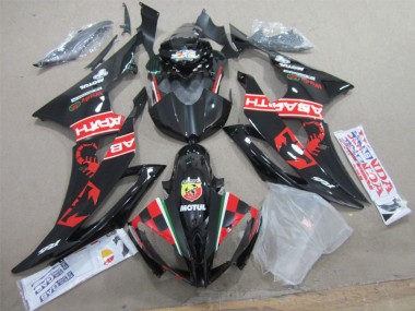 08-16 Schwarz weißes Motul YZF R6 Motorrad Verkleidung