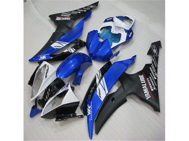 08-16 Weiß Blau Schwarz YZF R6 Motorrad Verkleidung 08-16 Weiß Blau Schwarz YZF R6 Motorrad Verkleidung