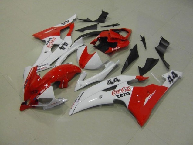 08-16 Weiß Rot Coca Cola Zero 44 YZF R6 Motorrad Verkleidung