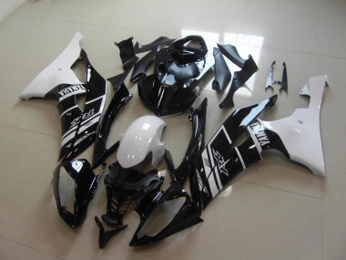 08-16 Weiß Schwarz YZF R6 Motorrad Verkleidung Komplett Sets