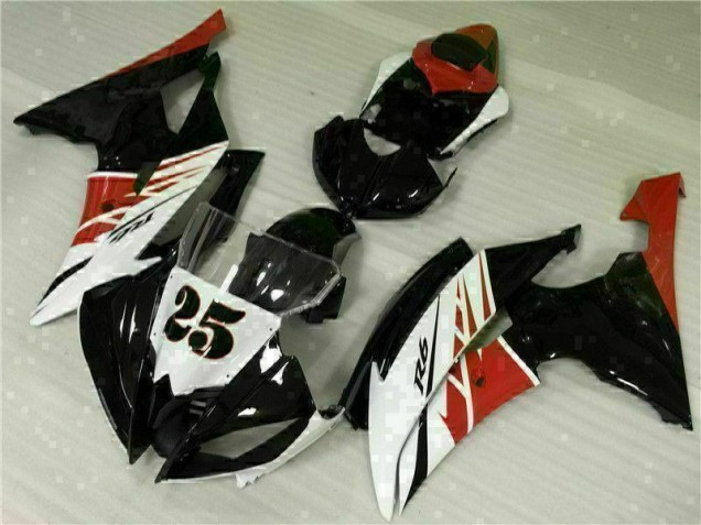 08-16 Weiß Schwarz YZF R6 Motorrad Vollverkleidung 08-16 Weiß Schwarz YZF R6 Motorrad Vollverkleidung