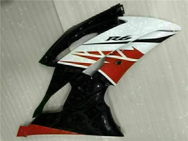 08-16 Weiß Schwarz YZF R6 Motorrad Vollverkleidung 08-16 Weiß Schwarz YZF R6 Motorrad Vollverkleidung