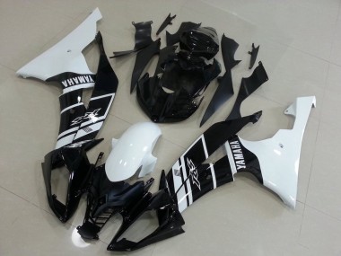 08-16 Weiß Und Schwarz YZF R6 Motorrad Verkleidung