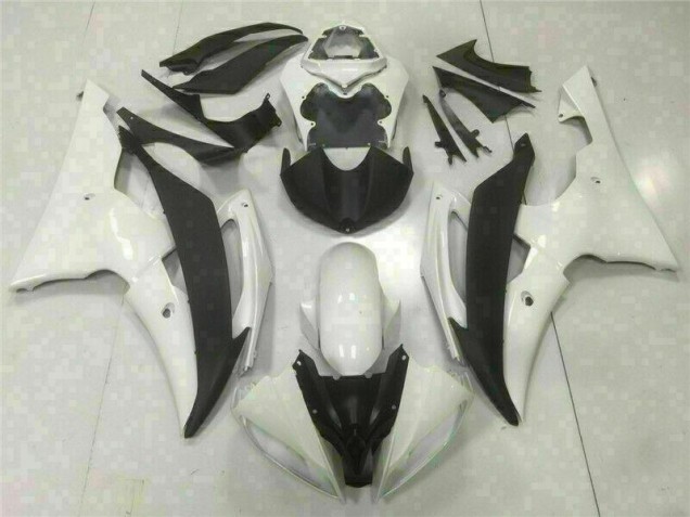 08-16 Weiß YZF R6 Motorrad Verkleidungen