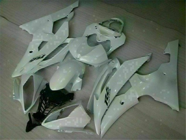 08-16 Weiß YZF R6 Motorrad Vollverkleidung & Plastik