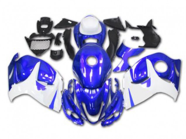 08-19 Blau Weiß GSXR 1300 Hayabusa Motorrad Verkleidung