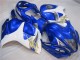 08-19 Blau Weiß GSXR 1300 Hayabusa Motorrad Vollverkleidung 08-19 Blau Weiß GSXR 1300 Hayabusa Motorrad Vollverkleidung