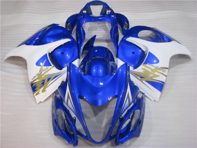 08-19 Blau Weiß GSXR 1300 Hayabusa Motorrad Vollverkleidung 08-19 Blau Weiß GSXR 1300 Hayabusa Motorrad Vollverkleidung