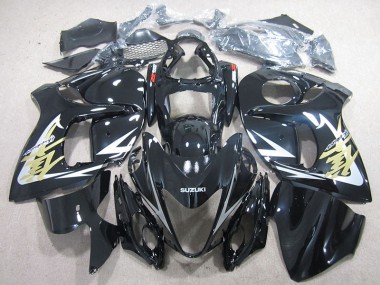 08-19 Schwarz und Gold Aufkleber GSXR 1300 Hayabusa Motorrad Verkleidung