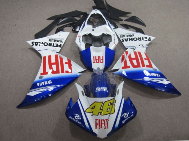09-11 Blau Weiß Fiat 46 YZF R1 Motorrad Verkleidung