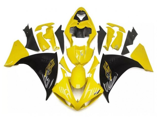 09-11 Gelb Schwarz YZF R1 Motorrad Verkleidung