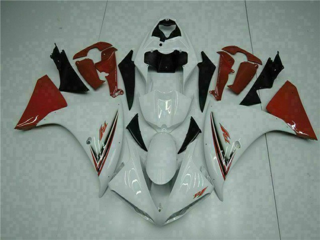 09-11 Weiß Rot YZF R1 Motorrad Verkleidung