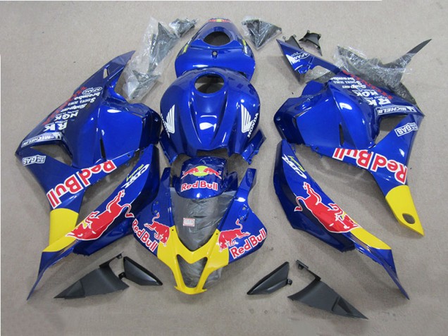 09-12 Blau Rot Bull CBR600RR Motorrad Verkleidung