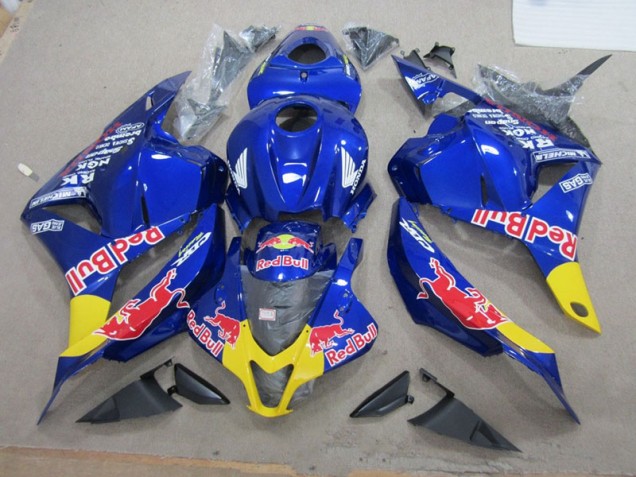 09-12 Blau Rot Bull CBR600RR Motorrad Verkleidungen 09-12 Blau Rot Bull CBR600RR Motorrad Verkleidungen