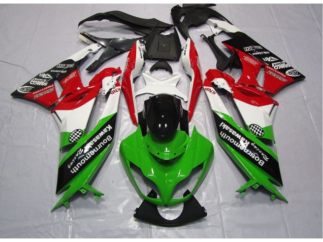 09-12 Grün Rot ZX6R Motorrad Verkleidung