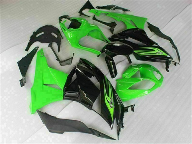 09-12 Grün Schwarz ZX6R Motorrad Verkleidungen 09-12 Grün Schwarz ZX6R Motorrad Verkleidungen