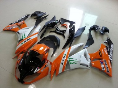 09-12 Orange Monster ZX6R Motorrad Verkleidung
