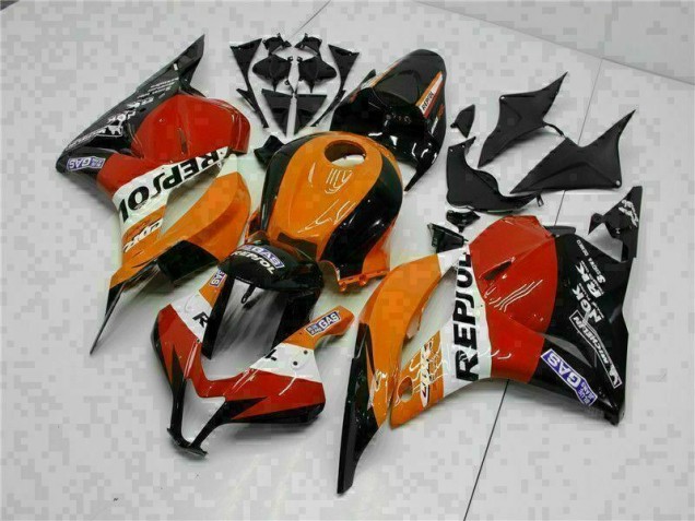 09-12 Orange Repsol CBR600RR Motorrad Verkleidung 09-12 Orange Repsol CBR600RR Motorrad Verkleidung