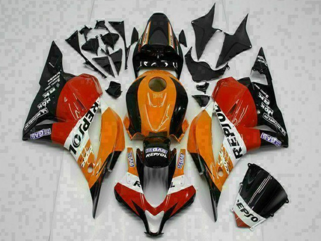 09-12 Orange Repsol CBR600RR Motorrad Verkleidung 09-12 Orange Repsol CBR600RR Motorrad Verkleidung
