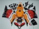 09-12 Orange Rot Schwarz Repsol CBR600RR Motorrad Verkleidung