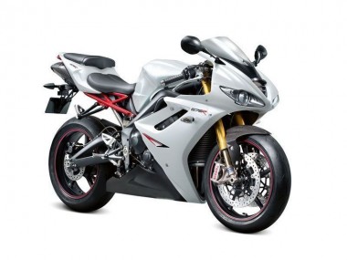 09-12 Perl Weiß Schwarz Daytona 675 Triple Motorrad Verkleidung