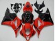 09-12 Rot Schwarz CBR600RR Motorrad Vollverkleidung