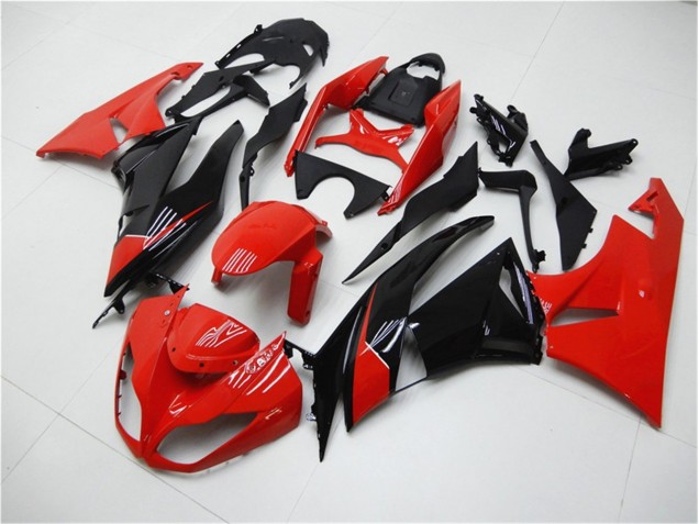 09-12 Rot Schwarz ZX6R Motorrad Verkleidung