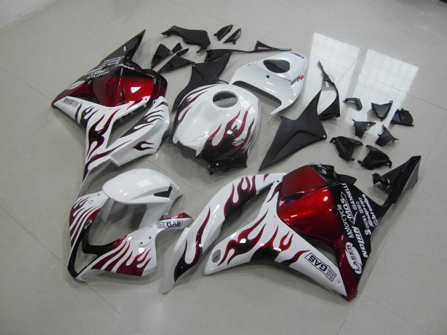 09-12 Rote Schwarz Flamme CBR600RR Motorrad Verkleidung 09-12 Rote Schwarz Flamme CBR600RR Motorrad Verkleidung