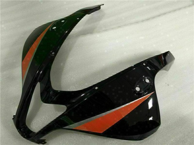 09-12 Schwarz CBR600RR Motorrad Vollverkleidung