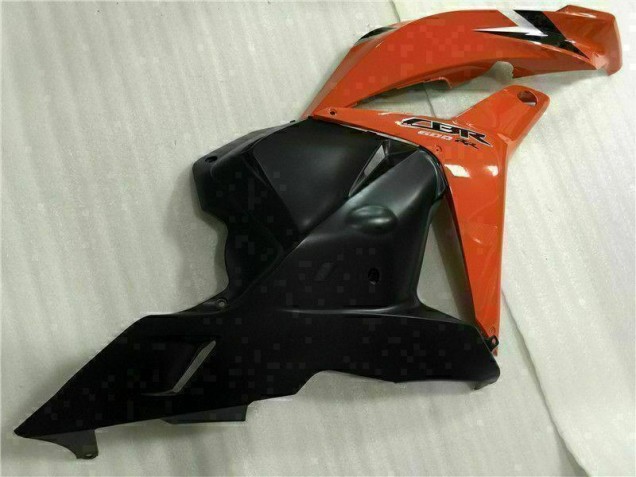 09-12 Schwarz CBR600RR Motorrad Vollverkleidung