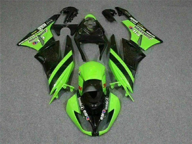 09-12 Schwarz Grün 3M Touch4 ZX6R Motorrad Verkleidung
