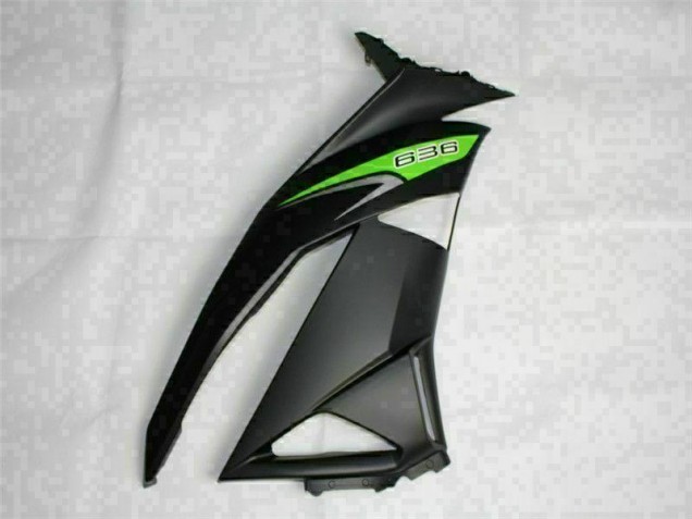 09-12 Schwarz Grün 636 ZX6R Motorrad Verkleidung