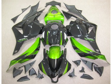 09-12 Schwarz Grün CBR600RR Motorrad Verkleidung