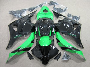 09-12 Schwarz Grün CBR600RR Motorrad Verkleidungen
