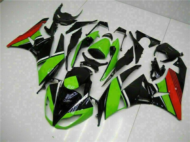 09-12 Schwarz Grün Rot ZX6R Motorrad Verkleidung